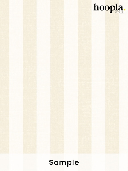 Hoopla Walls Oyster Shadow Stripe A4 Wallpaper Sample (W82555) | £1