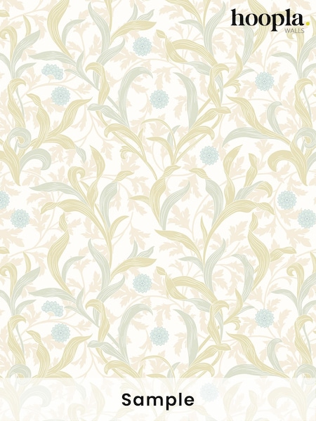 Hoopla Walls Sky Apple Floral Print Trail A4 Wallpaper Sample (W82562) | £1