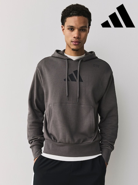 adidas Brown Category Training Graphic Hoodie (W82666) | £55