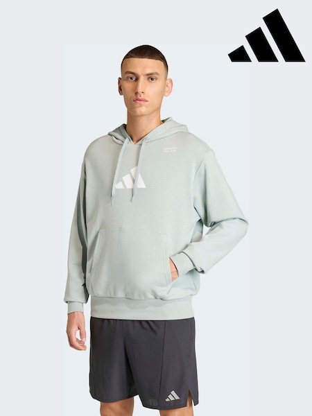 adidas Green Category Training Graphic Hoodie (W82672) | £55