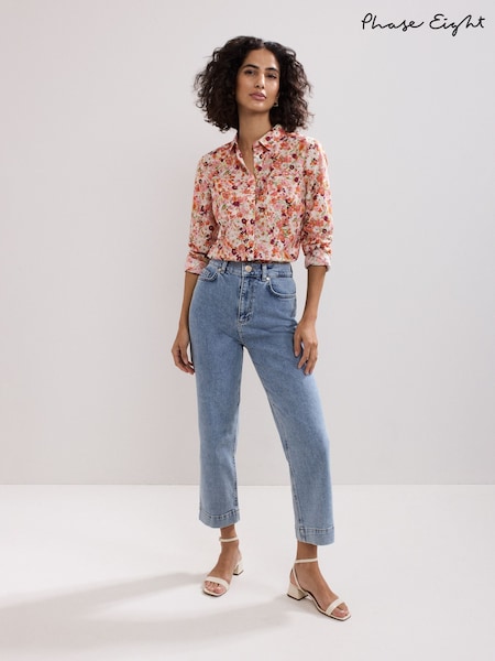 Phase Eight Orange Maddelena Shirt (W82698) | £75