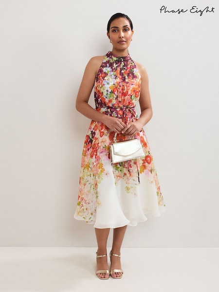 Phase Eight Orange Petite Bethany Dress (W82701) | £159