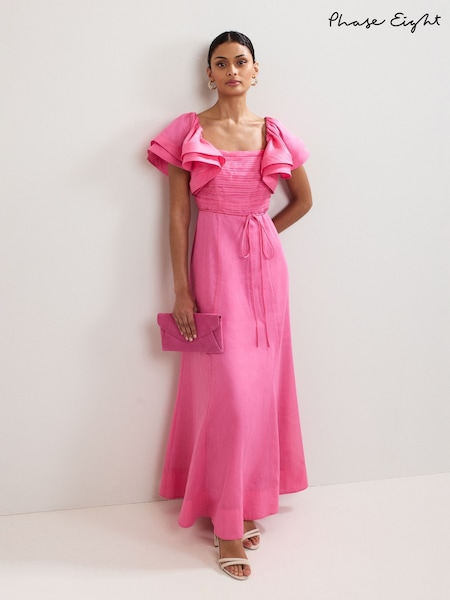 Phase Eight Pink Rhianna Midi Dress (W82703) | £299
