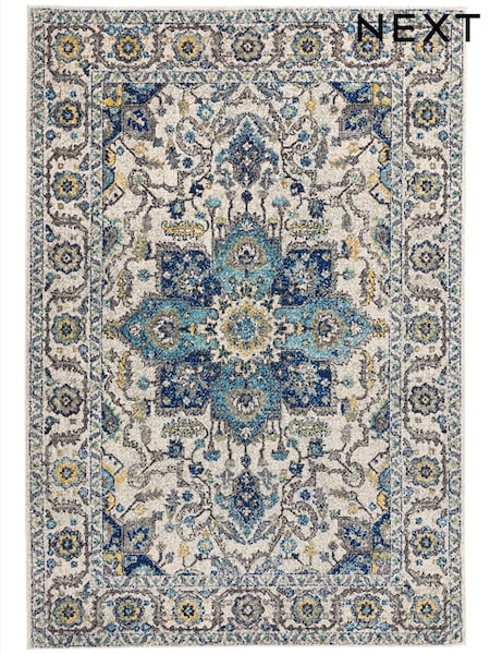 Blue Nova Oriental Rug (W82708) | £80 - £230