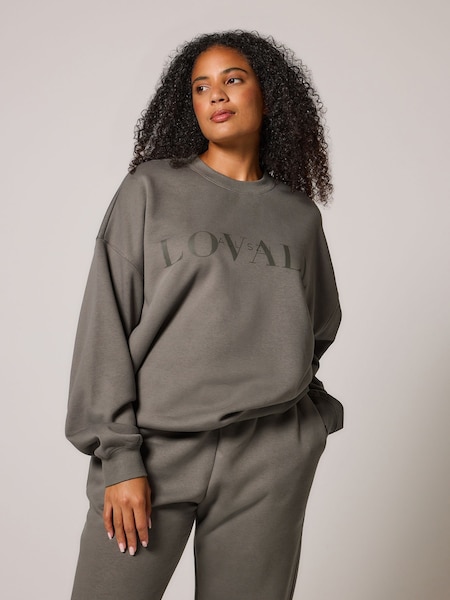 LOVALL Green Oversized ALL SZN Sweatshirt (W83020) | £0