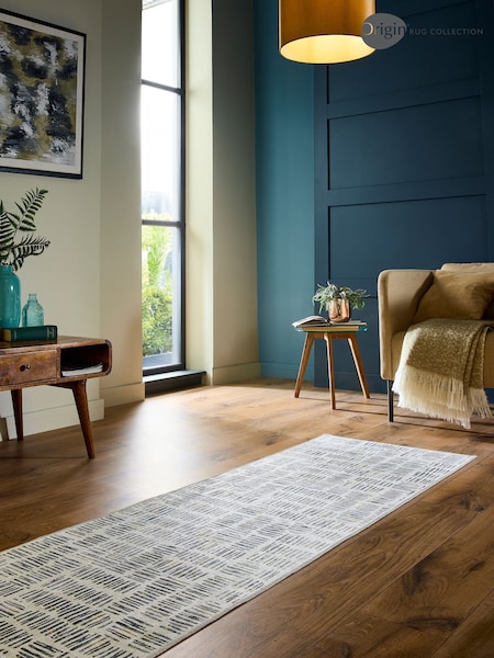 Origin Rug Collection. Cream Washable Verona Runner (W83131) | £45