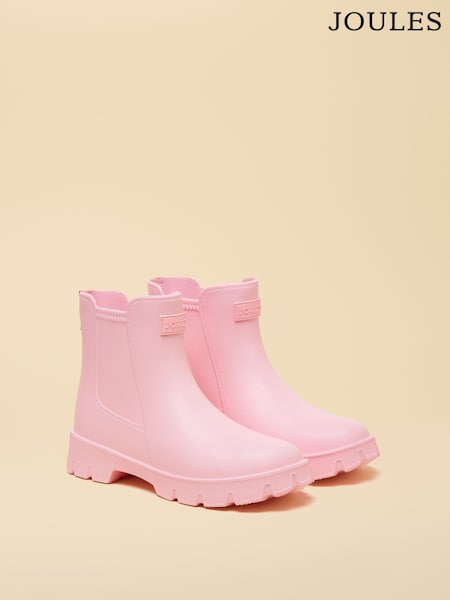 Joules Raindance Light Pink Lightweight EVA Waterproof Ankle Wellies (W83482) | £29