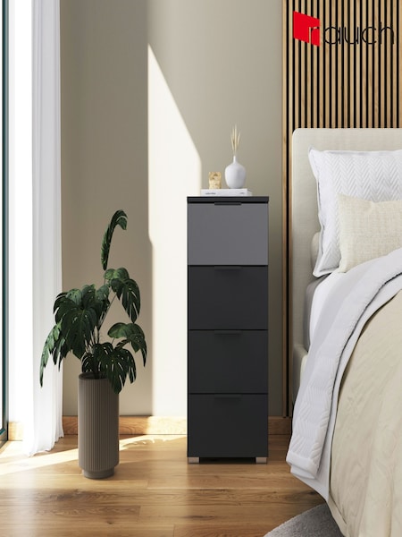 Rauch Metallic Grey Bayla 4 Drawer Chest (W83592) | £283