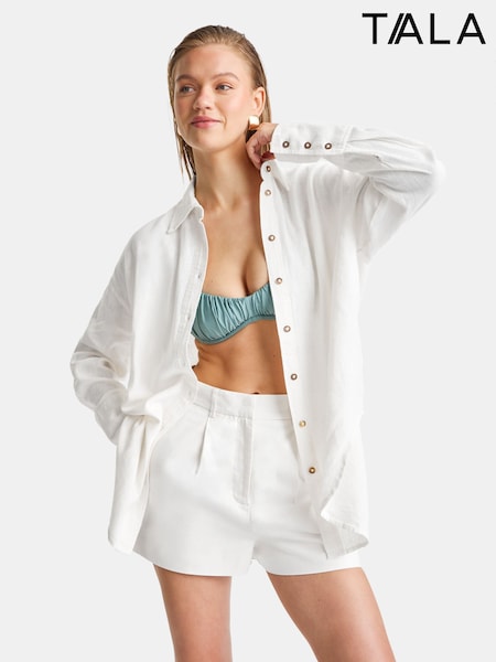 TALA White The Essential Linen Shirt (W83625) | £50