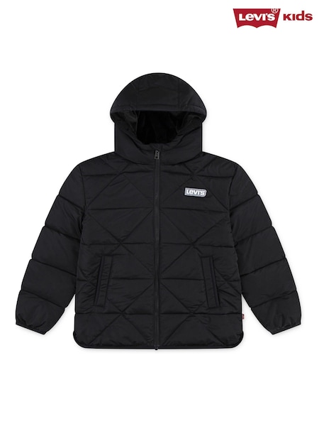 Levi's® Black A Line Logo Midweight Puffer Coat (W83722) | £90 - £100