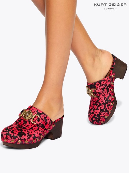Kurt Geiger London Red Mansion Clog Sandals (W83896) | £199