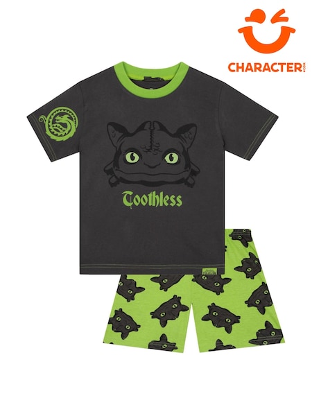 Character Black Boys How To Train Your Dragon Short Sleeve Pyjamas (W84051) | £15