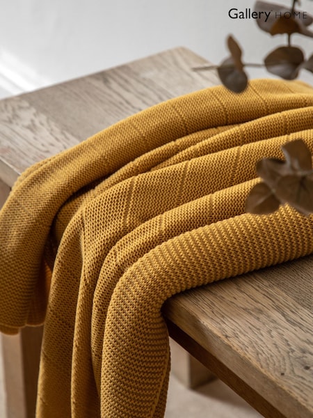 Gallery Direct Blue Alessa Knit Throw (W84293) | £38