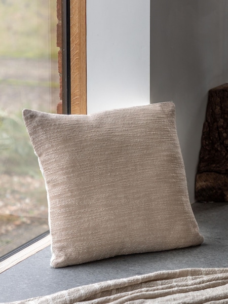 Gallery Direct Taupe Hali Slub Cushion (W84296) | £22