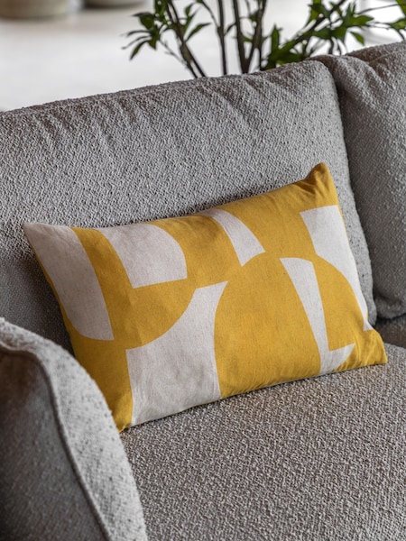 Gallery Direct Yellow Iver Graphic Print Cushion (W84324) | £18