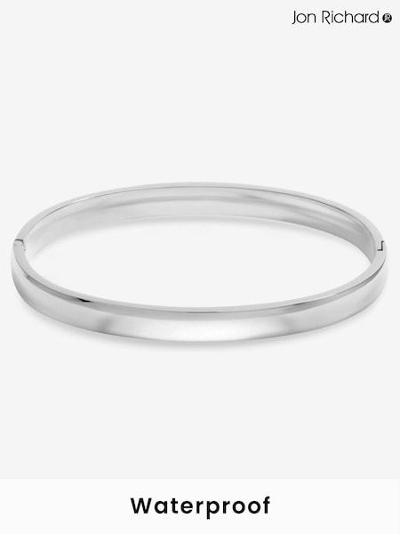 Jon Richard Silver Plated Waterproof Polished Bangle (W84656) | £25