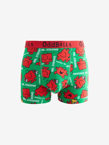 OddBalls Red Mens Boxer Shorts (W84729) | £13