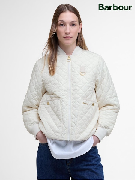Barbour® White Reyna Quilt Jacket (W84784) | £169