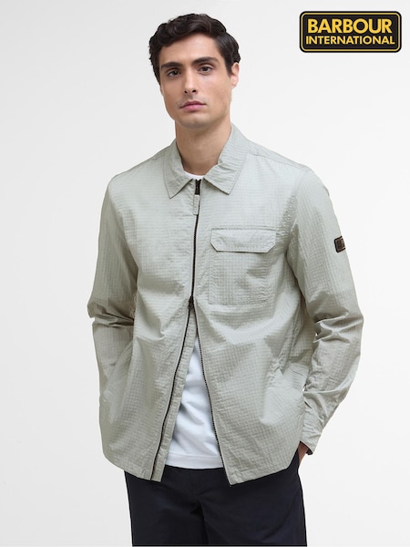 Barbour® International Grey Rosso Ripstop Overshirt (W84790) | £129