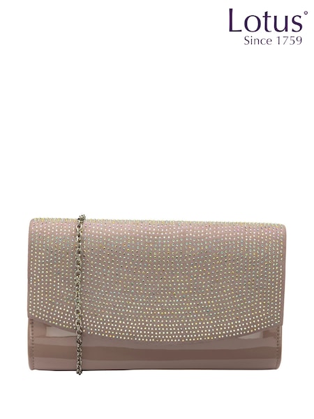 Lotus Pink Clutch Bag with Chain (W84804) | £50