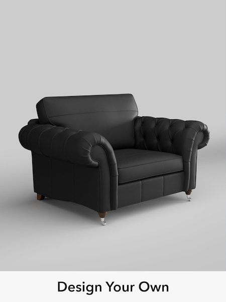 Columbia/Black Gosford Leather Button Arm (W85096) | £2,075