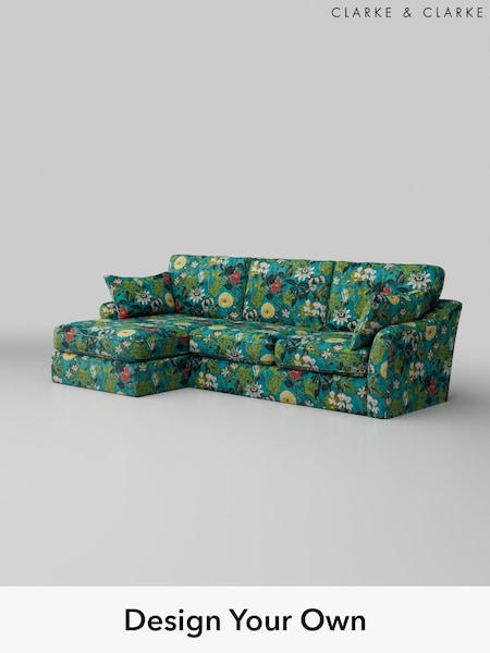 Passiflora/Kingfisher Blue Freya By Clarke And Clarke (W85110) | £1,999