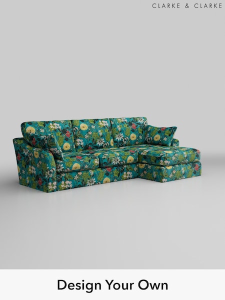 Passiflora/Kingfisher Blue Freya By Clarke And Clarke (W85110) | £1,999