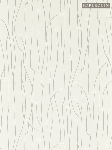 Harlequin Silver Frost Chalk Eizou Kasuri Wallcoverings 10M Wallpaper (W85130) | £80