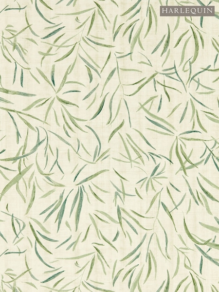 Harlequin Evergreen Straw Moji Kasuri Wallcoverings 10M Wallpaper (W85134) | £128