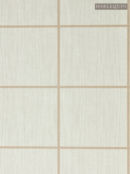 Harlequin Silver Birch Blush Gloss Wood Blocks Kasuri Wallcoverings 10M Wallpaper (W85138) | £102