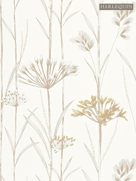 Harlequin White Gardinum Purity Edit Wallpaper 10M (W85152) | £102