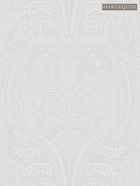 Harlequin White Florence Purity Edit Wallpaper 10M (W85156) | £80