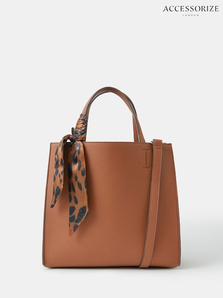 Accessorize Natural Scarf Handle Hand Bag (W85235) | £35