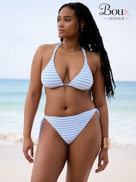 Boux Avenue Blue Maxima Stripe Triangle Bikini Top (W85362) | £28