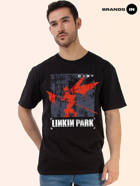 Brands In Black Linkin Park Tracklist Music T-Shirt (W85368) | £24