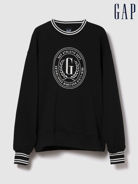 Gap Black Oversized VintageSoft Logo Sweatshirt (W85608) | £55