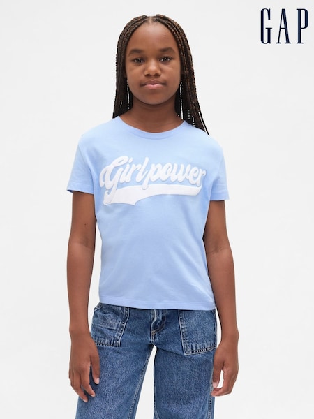 Gap Blue Graphic Crew Neck Short Sleeve T-Shirt (4-13yrs) (4-13yrs) (W85613) | £10