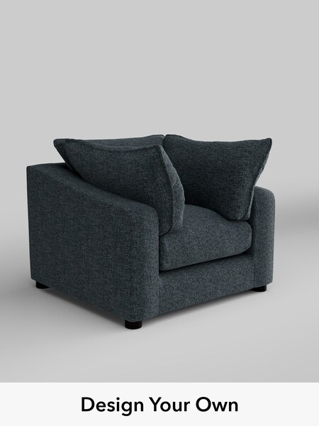 Chunky Chenille/Dark Navy Blue The Sumptuous Deep Relaxed Sit (W85648) | £1,225