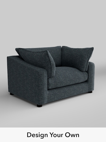 Chunky Chenille/Dark Navy Blue The Sumptuous Deep Relaxed Sit (W85648) | £1,325