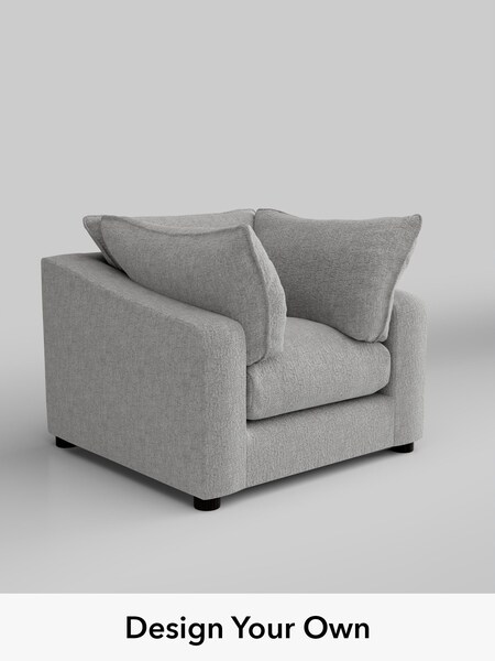 Chunky Chenille/Light Grey The Sumptuous Deep Relaxed Sit (W85657) | £1,225
