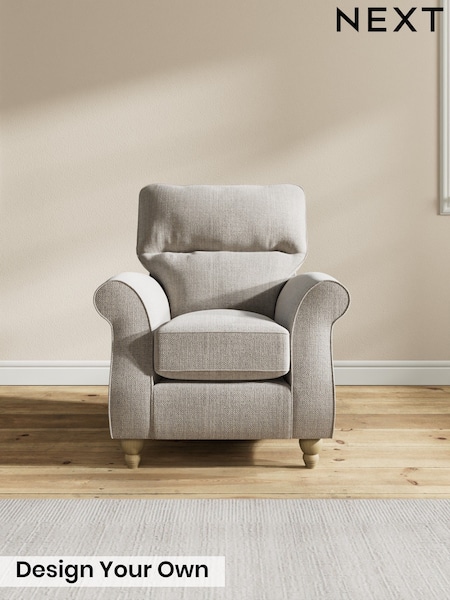 Chunky Weave/Dove Grey Ashford Highback (W85813) | £850