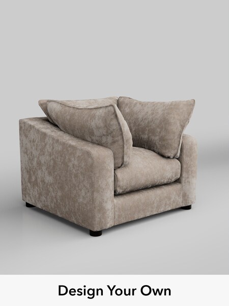 Distressed Velour/Mid Natural The Sumptuous Deep Relaxed Sit (W85921) | £1,225