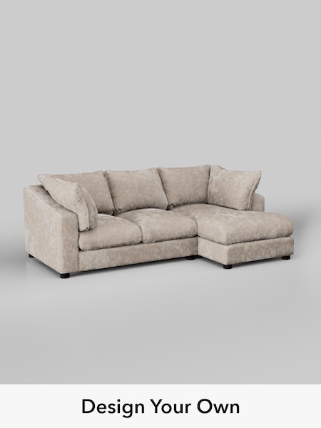 Distressed Velour/Mid Natural The Sumptuous Deep Relaxed Sit (W85921) | £2,150