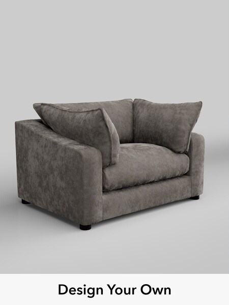 Distressed Velour/French Grey The Sumptuous Deep Relaxed Sit (W85922) | £1,325