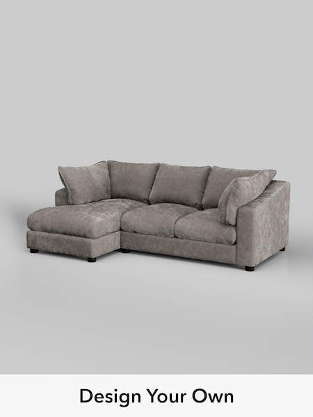 Distressed Velour/French Grey The Sumptuous Deep Relaxed Sit (W85922) | £2,150