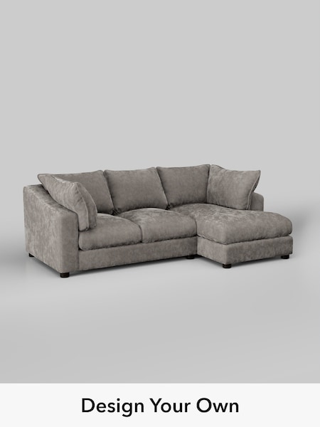 Distressed Velour/French Grey The Sumptuous Deep Relaxed Sit (W85922) | £2,150