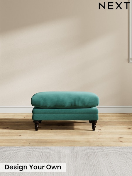 Fine Chenille Easy Clean/Dark Juniper Green Hutton Deep Relaxed Sit (W85944) | £475