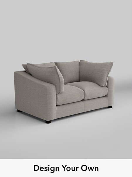 Fine Chenille Easy Clean/Light Steel Grey The Sumptuous Deep Relaxed Sit (W85974) | £1,425