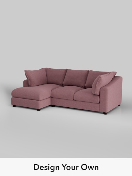 Fine Chenille Easy Clean/Mid Mulberry Purple The Sumptuous Deep Relaxed Sit (W85983) | £2,150