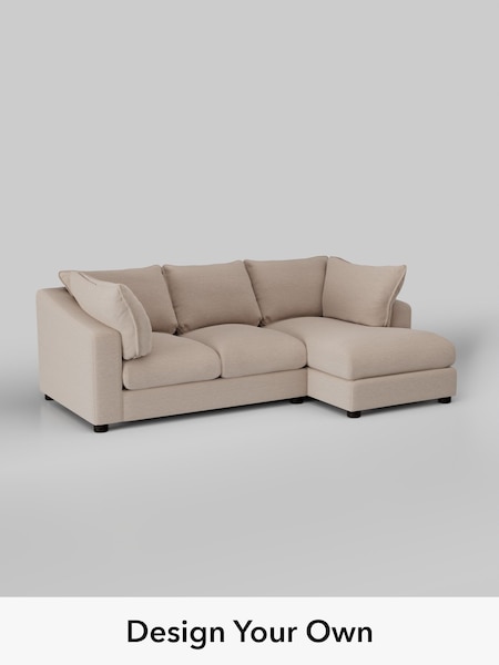 Fine Chenille Easy Clean/Mid Taupe Brown The Sumptuous Deep Relaxed Sit (W85995) | £2,150